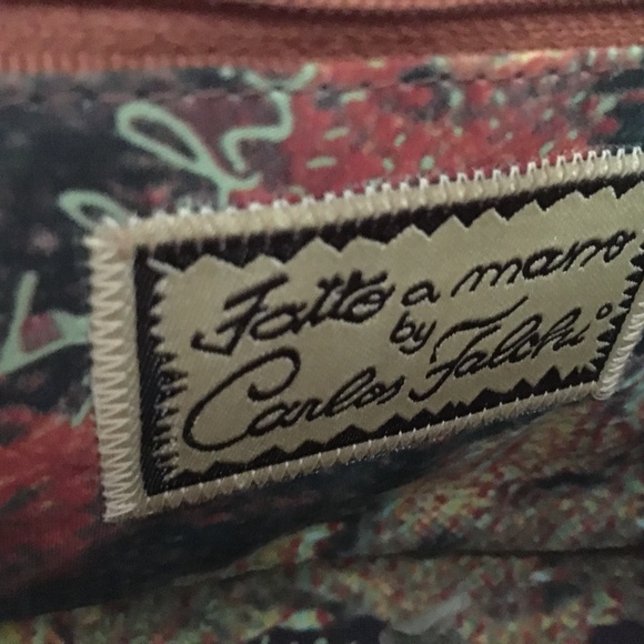 Carlos Falchi Leather and Python Exotic Clutch NWT - Picture 7 of 10